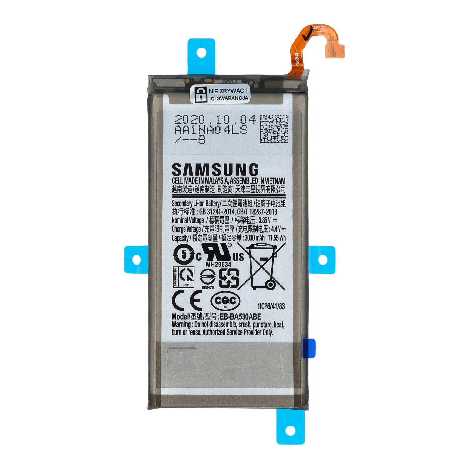 Bateria do Samsung Galaxy A8 (2018) SM-A530