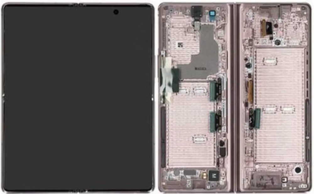 Wyświetlacz do Galaxy Z Fold 2 5G F916 - brązowy (brązowy zawias)