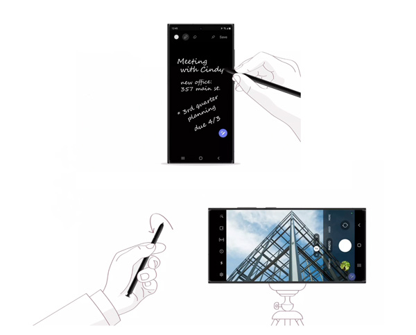 Rysik S Pen Samsung Galaxy Note 10/10+ |SM-N970/N975| srebrny